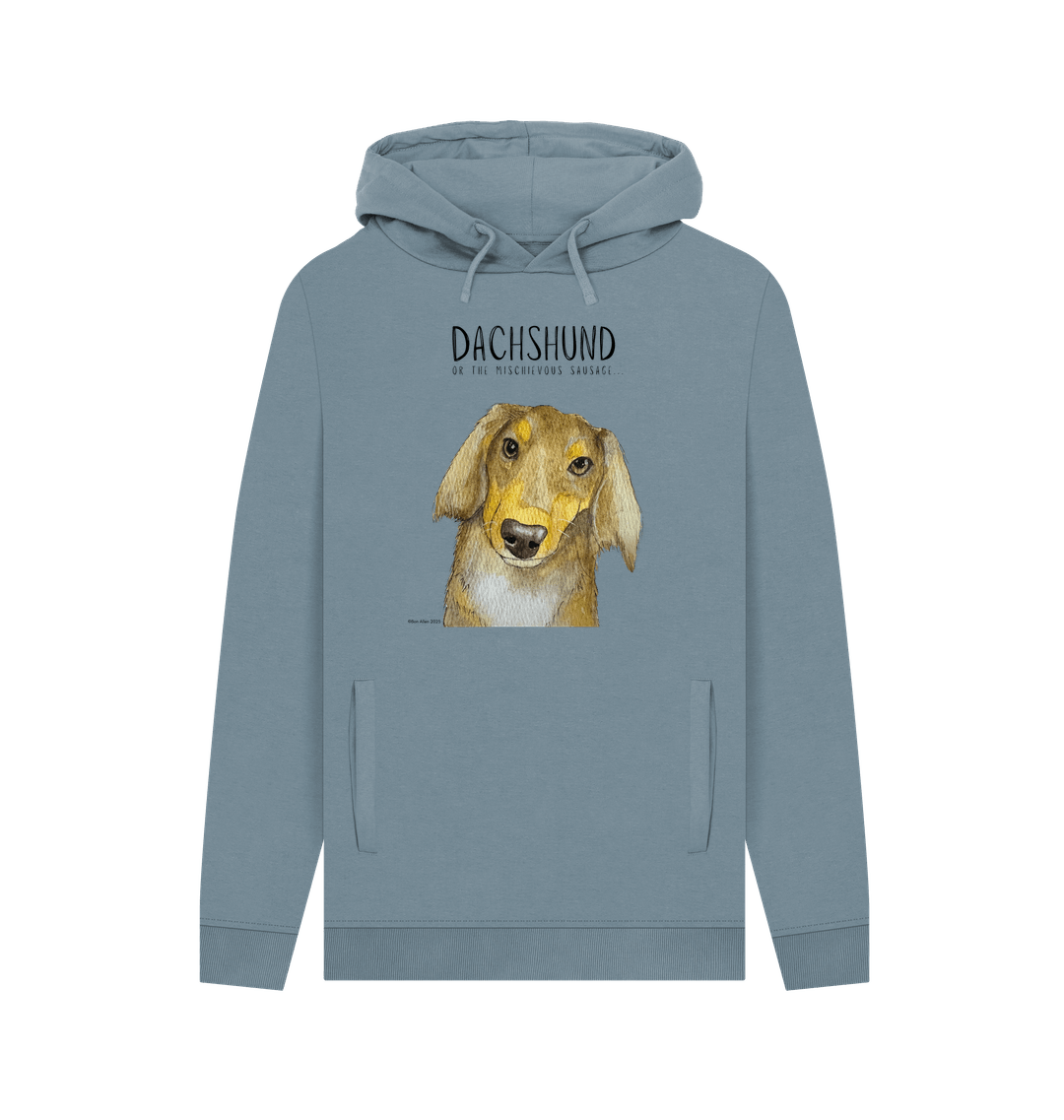 Long Haired Dachshund Hoodie Small Legs Big Attitude