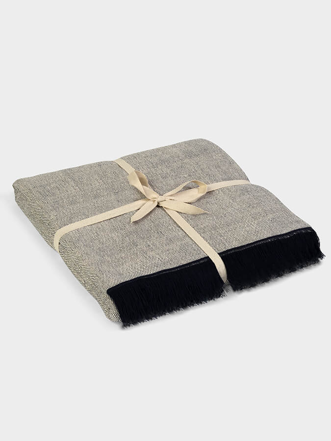 Organic Cotton Two Toned Yoga Blanket