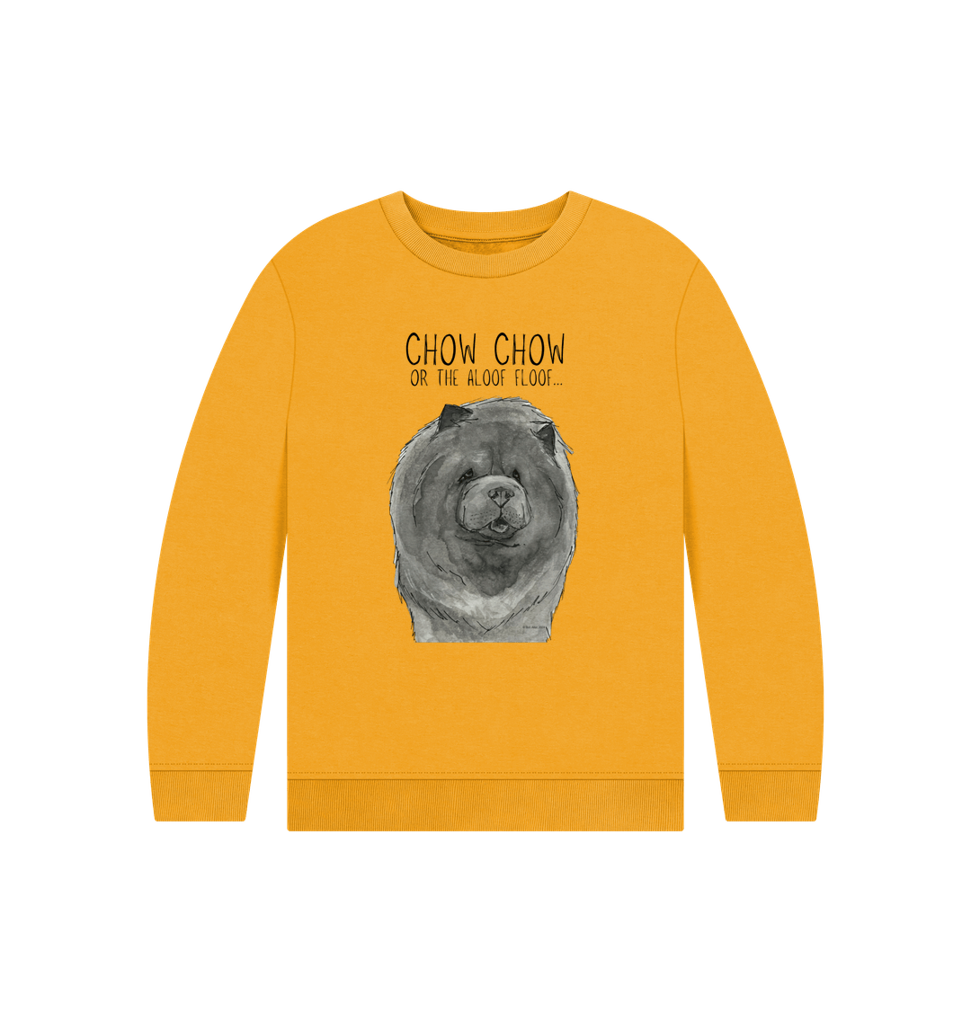 Blue Chow Chow Organic Cotton Sweatshirt for Kids