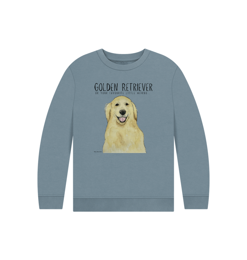 Golden Retriever Kids Sweatshirt for Little Weirdos with Big Hearts