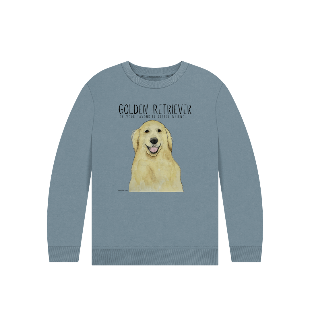Golden Retriever Kids Sweatshirt for Little Weirdos with Big Hearts