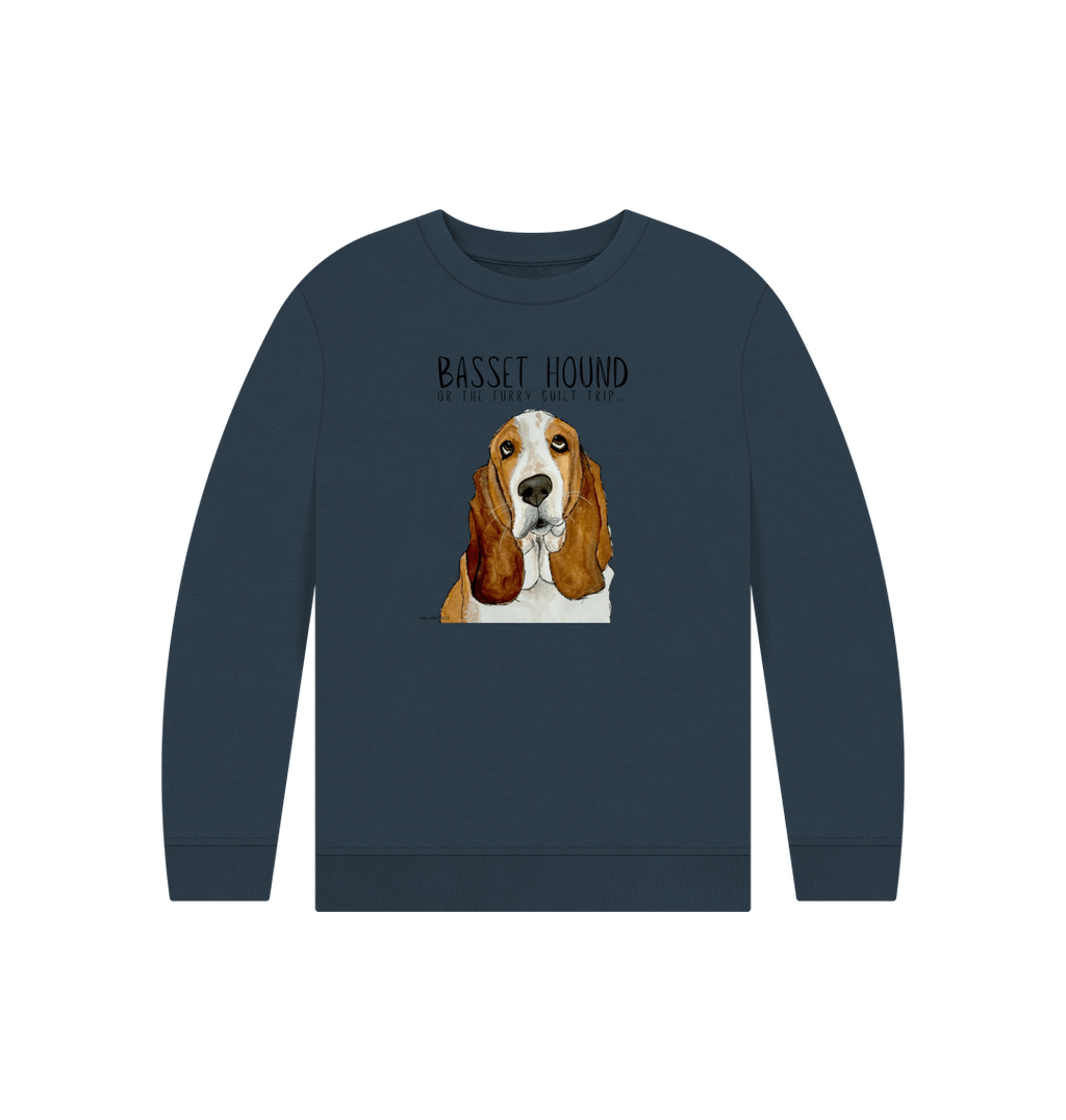 Basset Hound Child's Sweatshirt in Organic Cotton