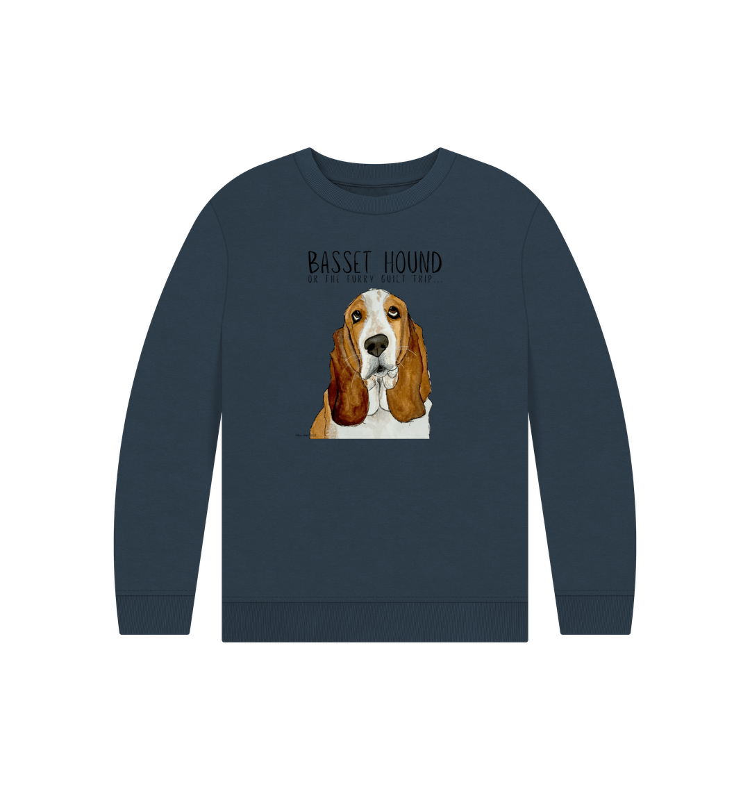 Basset Hound Child's Sweatshirt in Organic Cotton