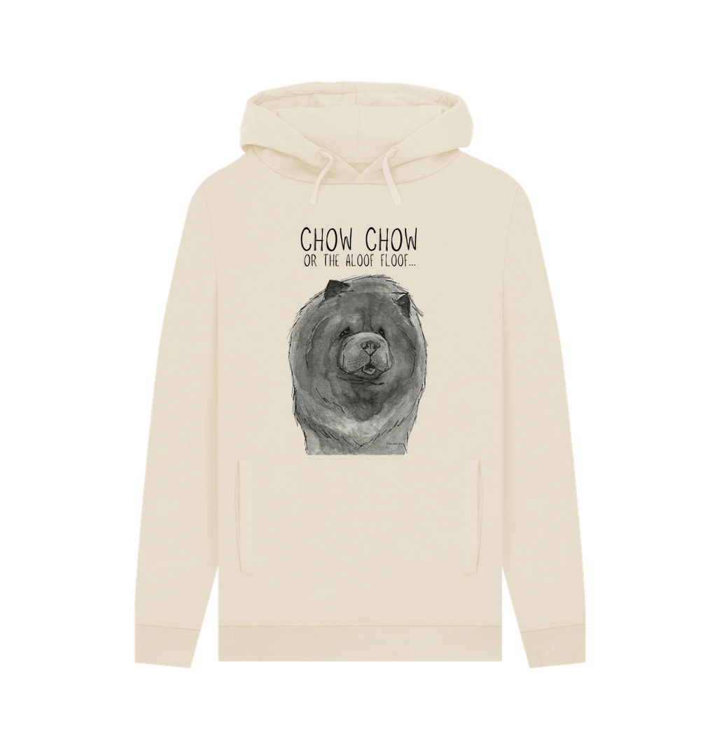 Blue Chow Chow Men's Hoodie with Aloof Floof Design