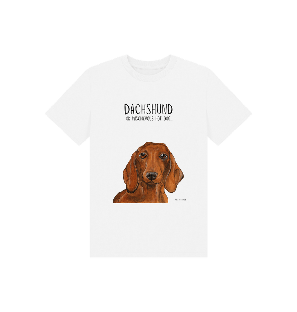 Mischievous Hot Dog Kids T-Shirt Small Pup Big Attitude