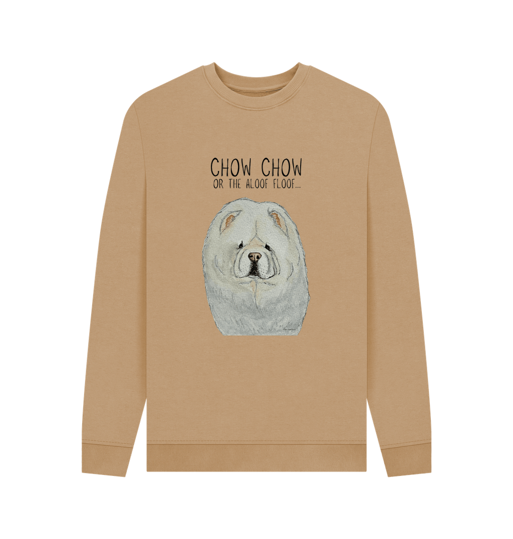 Cream Chow Chow Men's Crewneck Sweatshirt