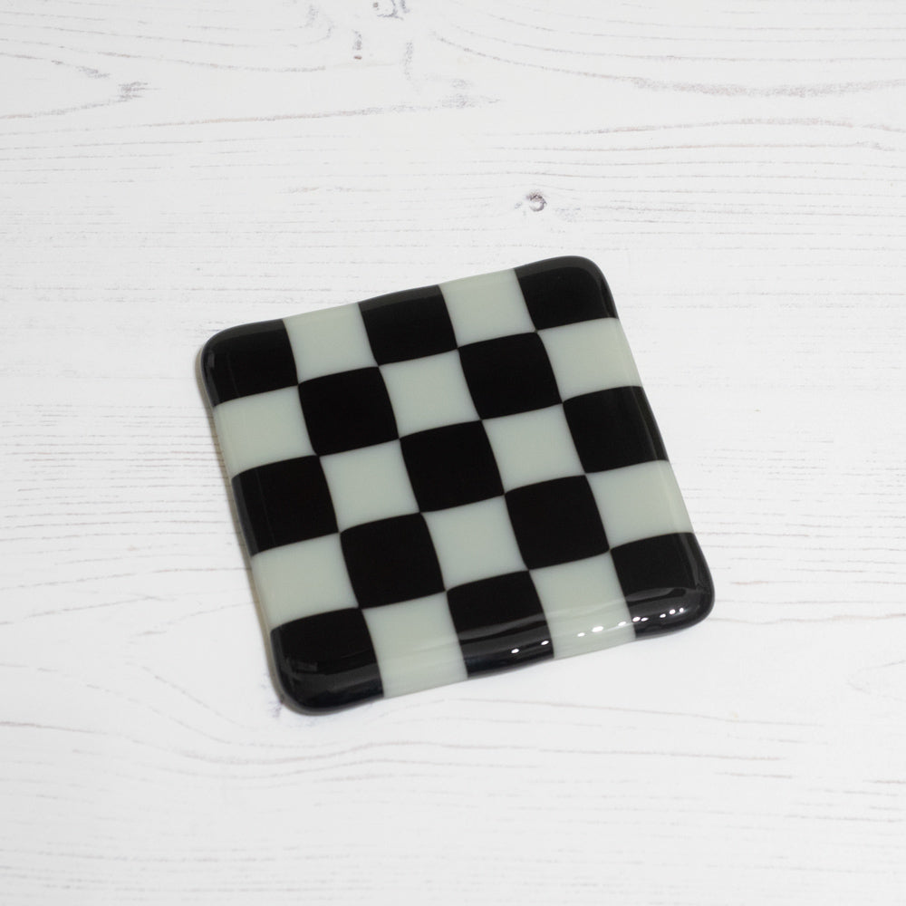 10cm Chequered Dual Coloured Coaster Bullseye Collection