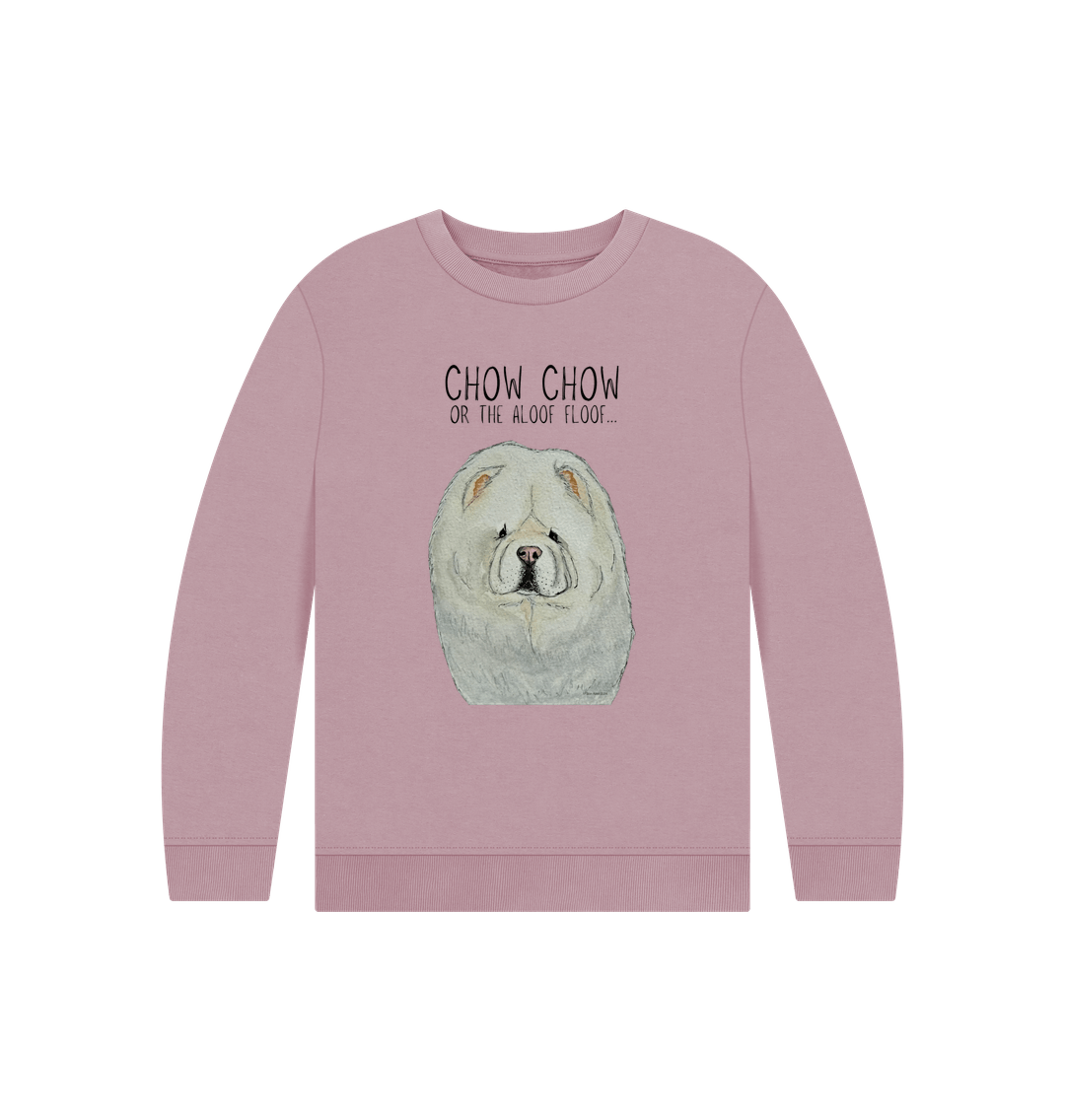 Cream Chow Chow Organic Cotton Kids Sweatshirt