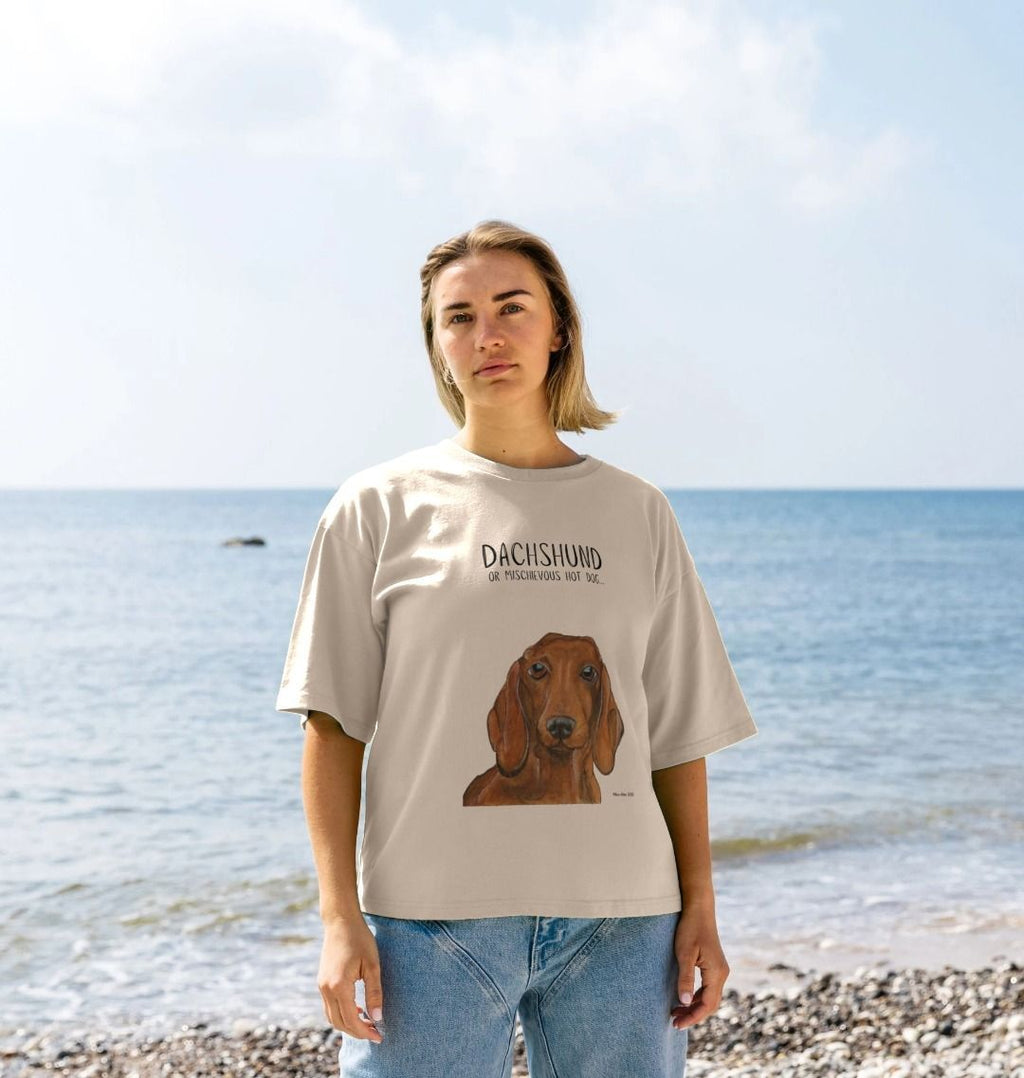 Dachshund Women's Relaxed Fit T-Shirt in Organic Cotton