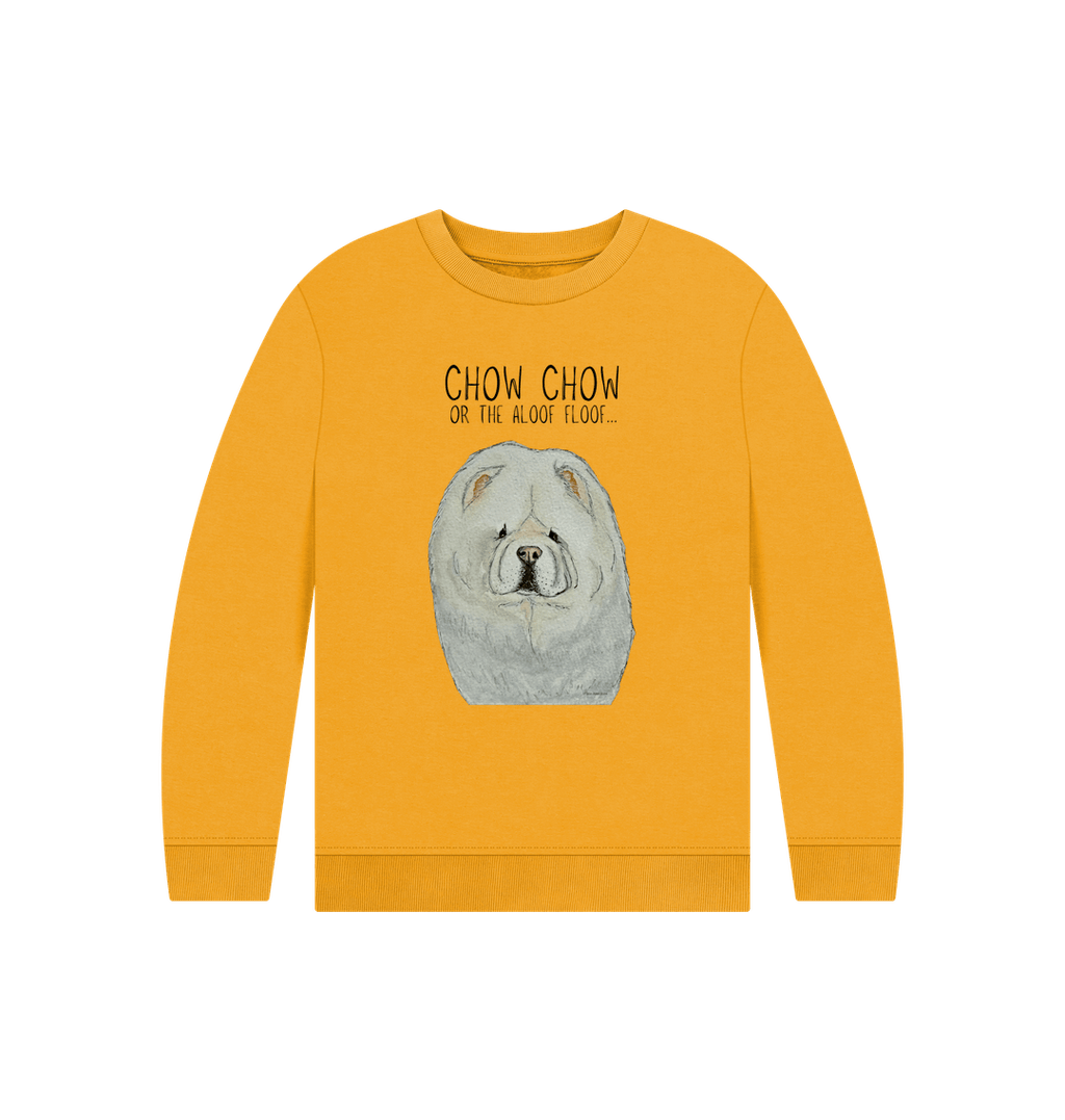 Cream Chow Chow Organic Cotton Kids Sweatshirt