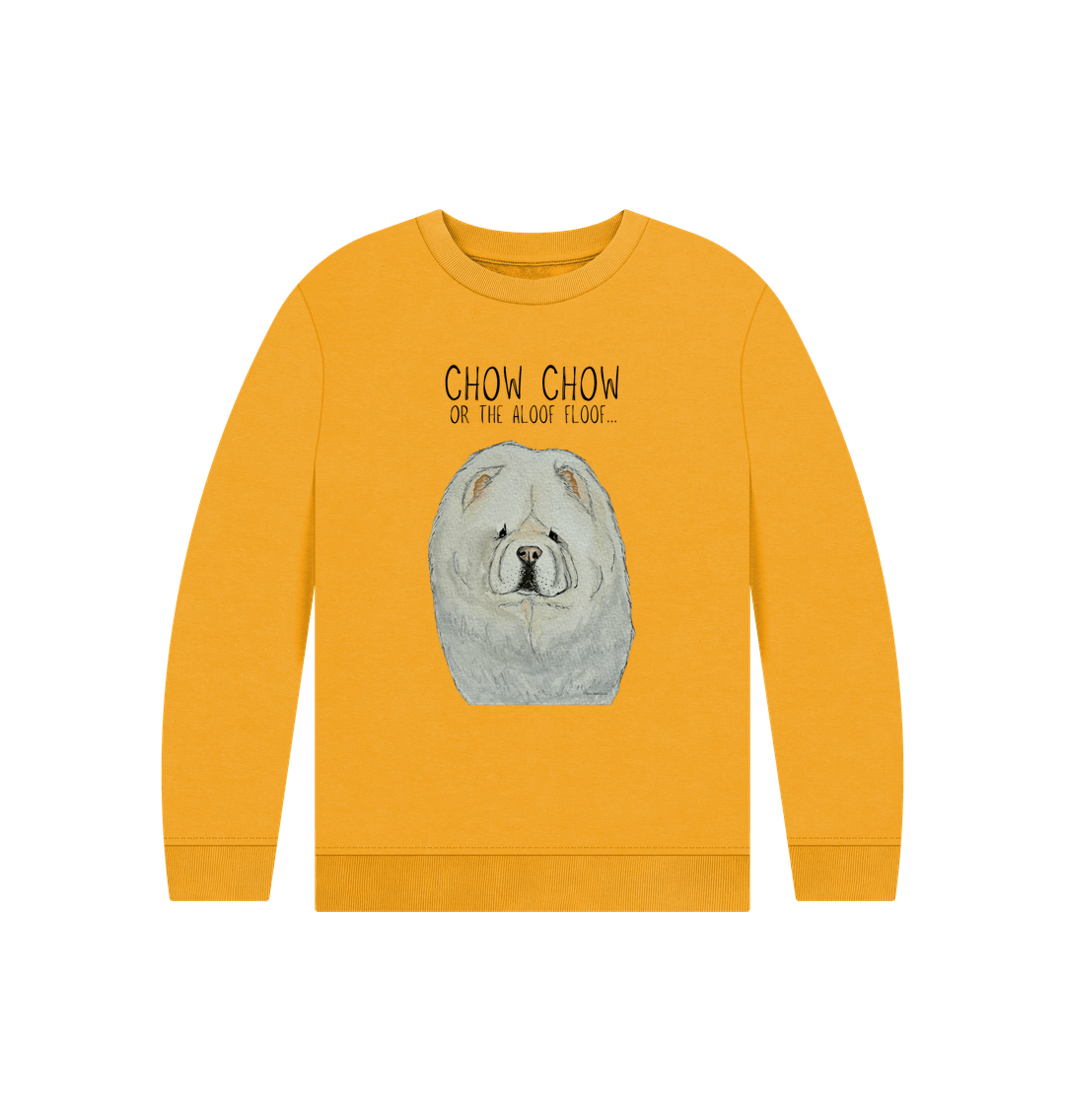 Cream Chow Chow Organic Cotton Kids Sweatshirt