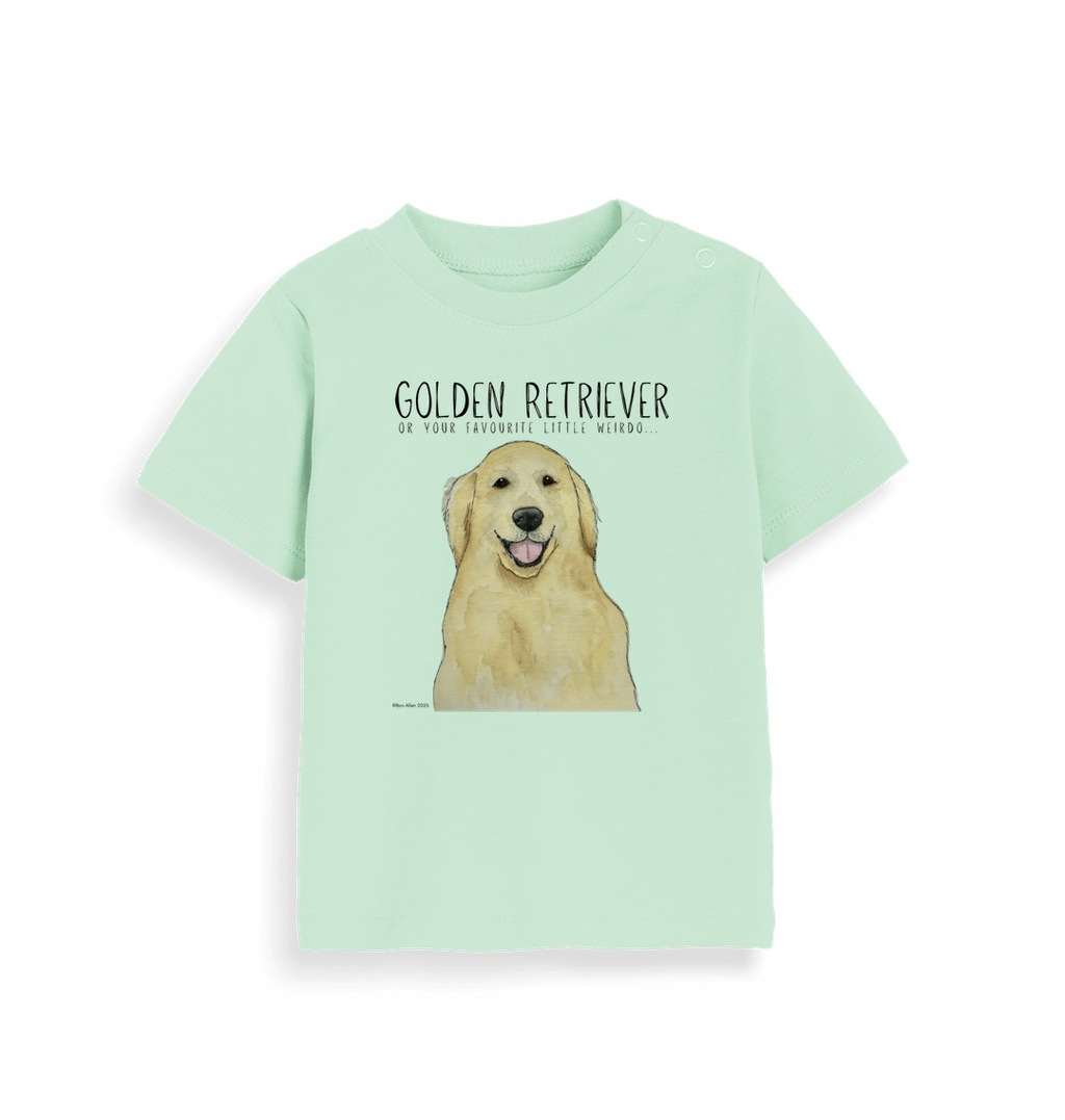 Golden Retriever Baby T-Shirt for Little Weirdos
