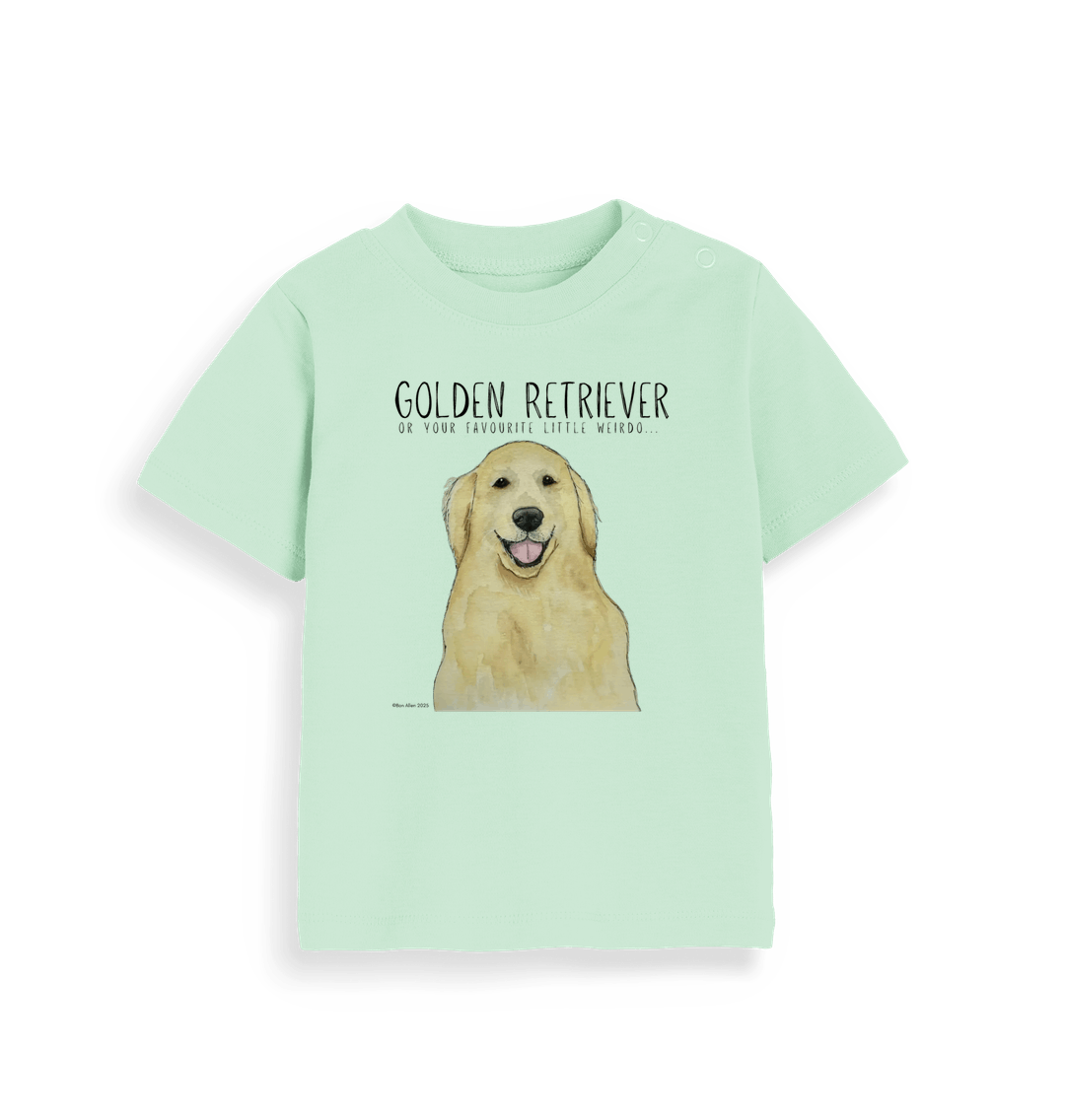 Golden Retriever Baby T-Shirt for Little Weirdos