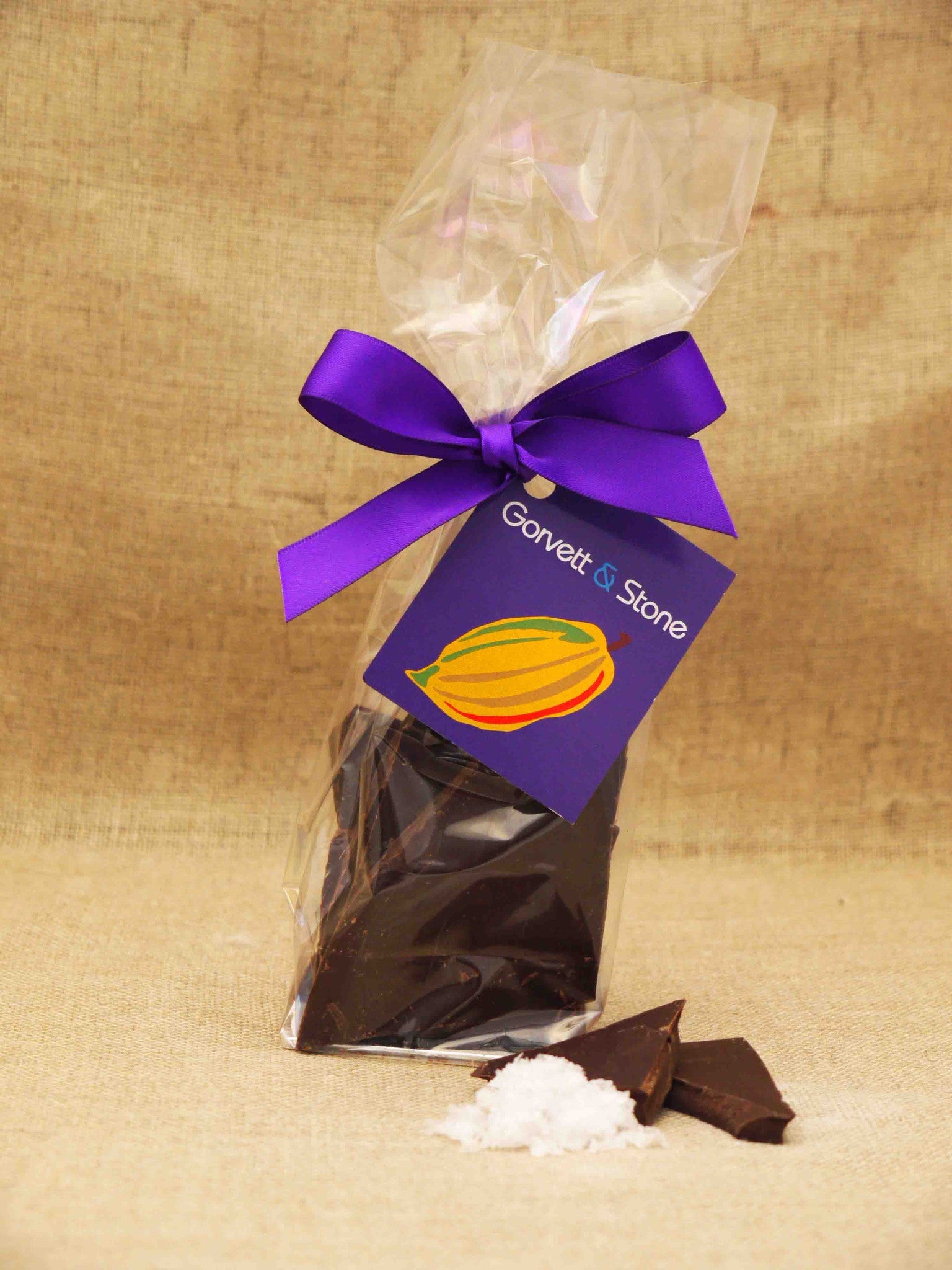 Sea Salt Shards in 70 Percent Dark Chocolate