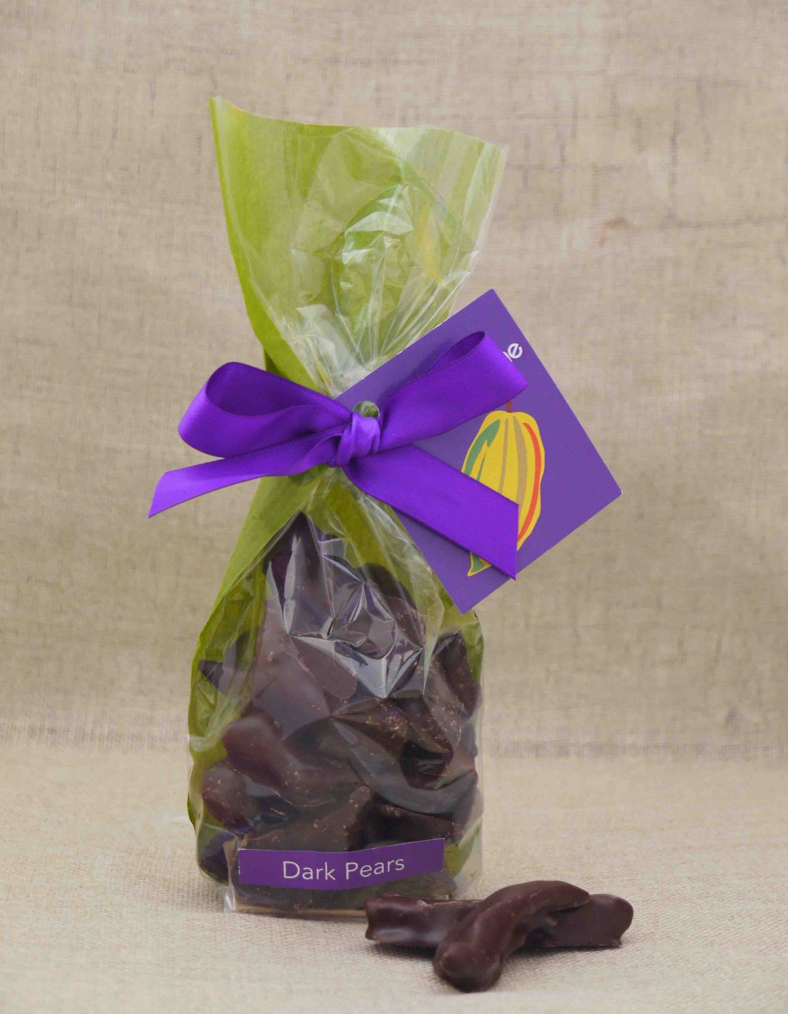 Pear in Dark Chocolate 70 percent Cocoa