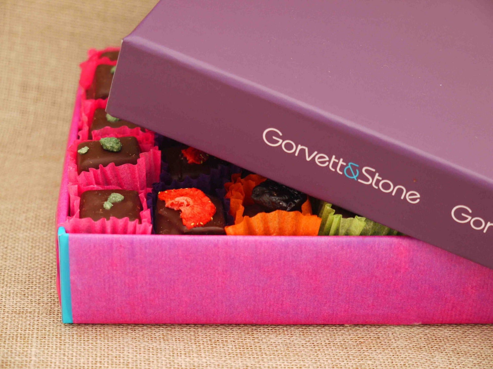 Dark Chocolate Selection Box Handmade Artisan Truffles and Ganaches