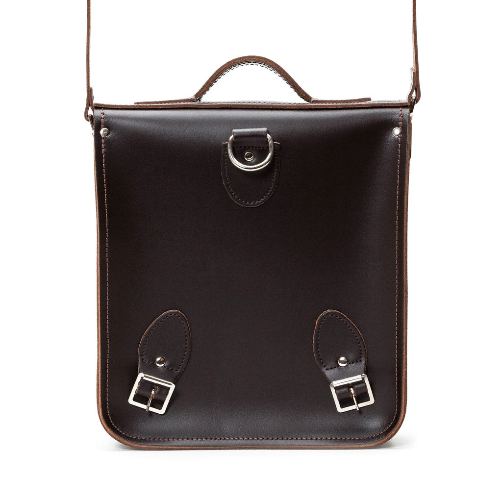 Handmade Leather City Backpack in Dark Brown