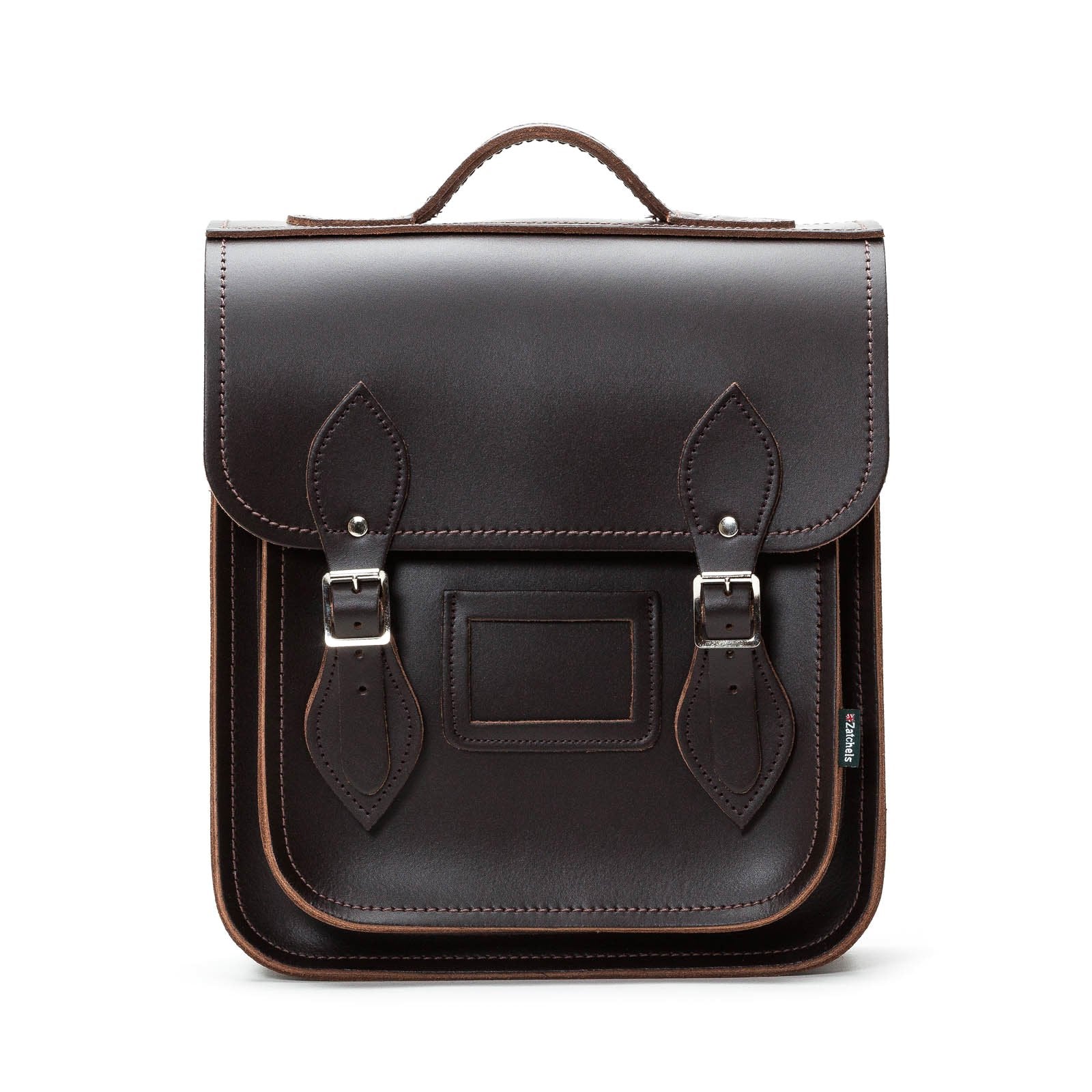 Handmade Leather City Backpack in Dark Brown