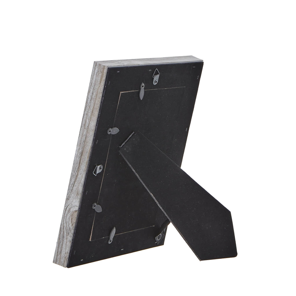 Grey washed 5x7 wooden photo frame with distressed finish for rustic home decor by sostter at brixbailey.com