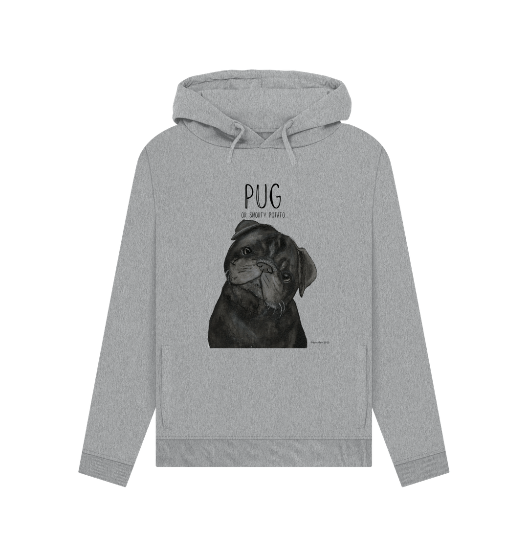 Snorty Potato Women's Hoodie Cozy Cute and Pug Approved