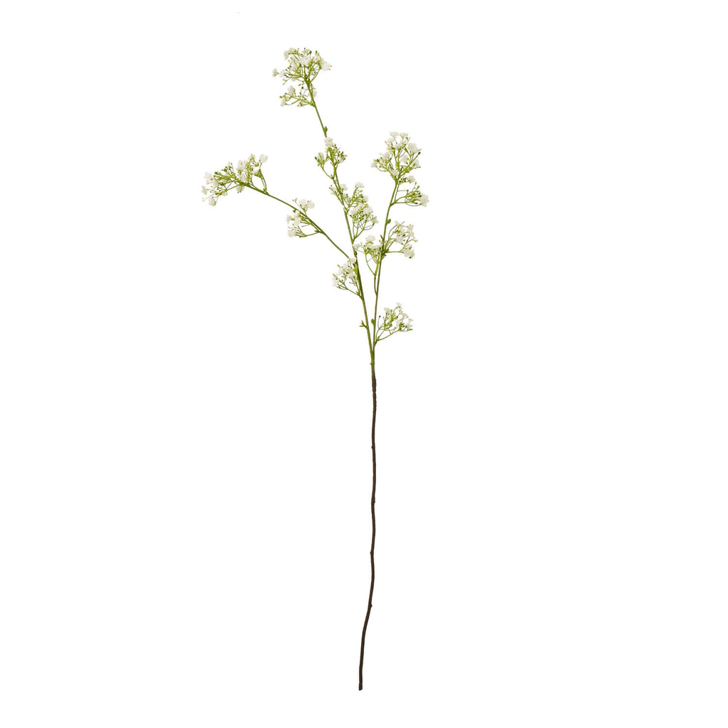 Cream gypsophila spray with lifelike blooms, 42-inch plastic stems, for elegant home decor or floral arrangements by Sostter at brixbailey.com