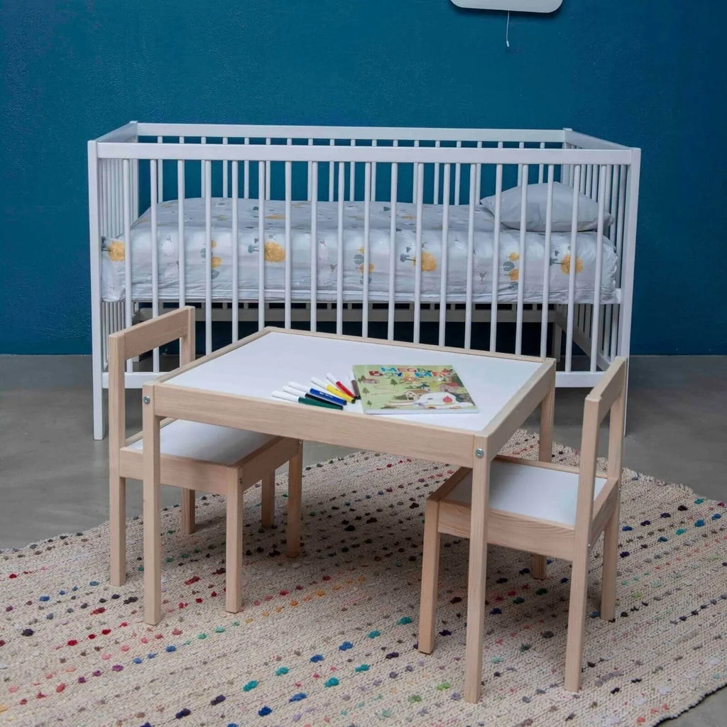 Montessori Wooden Table and Chair Set for Kids