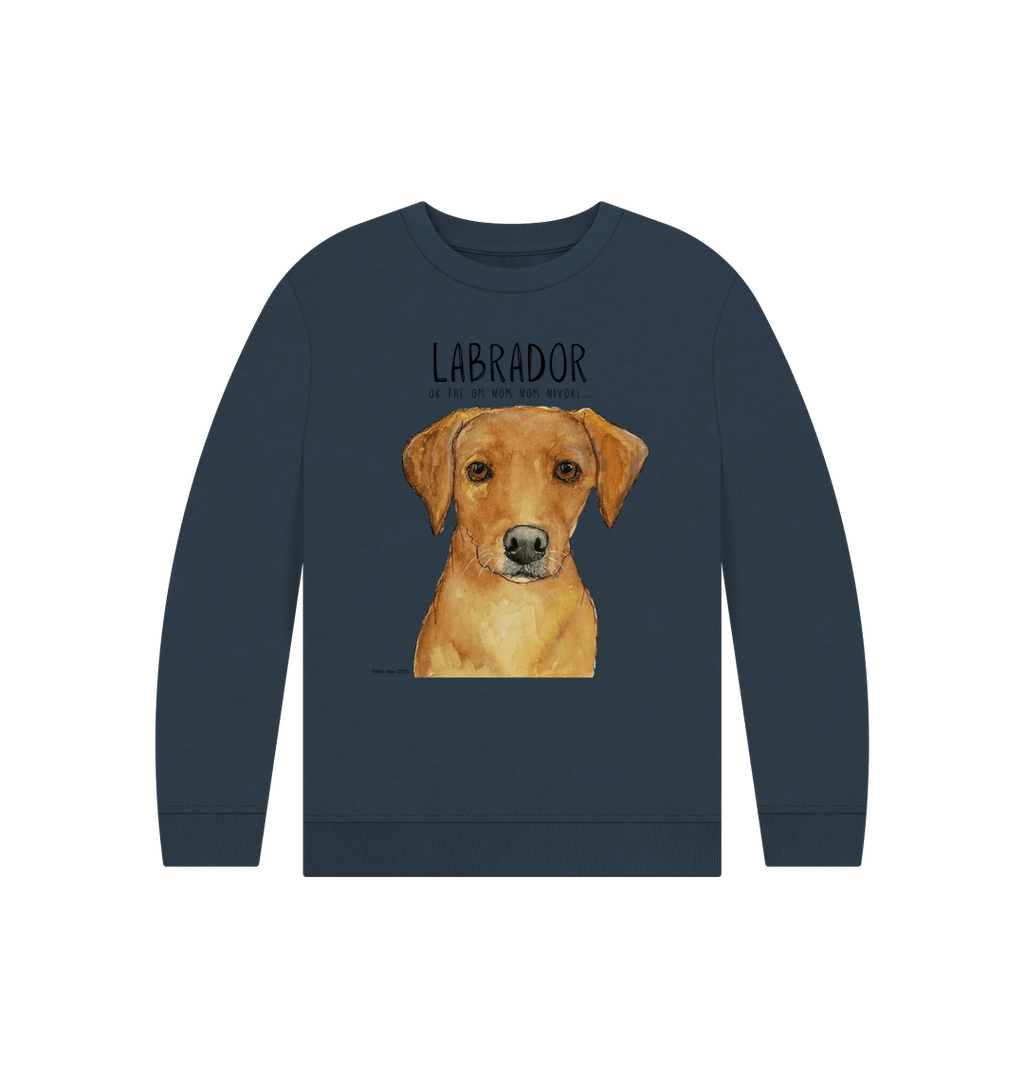 Crumb Catcher in Chief Fox Red Labrador Kids Sweatshirt