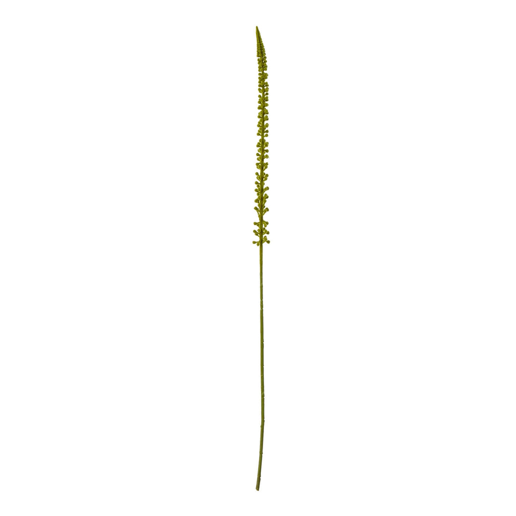 Eremurus faux floral stem in natural green, 88cm tall, for modern farmhouse or industrial chic decor by sostter at brixbailey.com