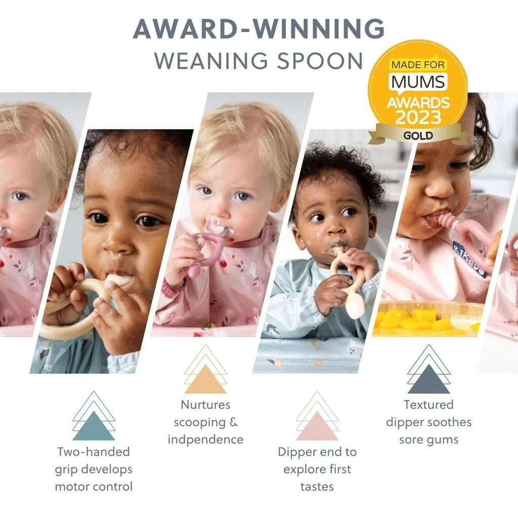 Baby Weaning Spoons Dual Ended Pack of 2 from 6 Months Fawn