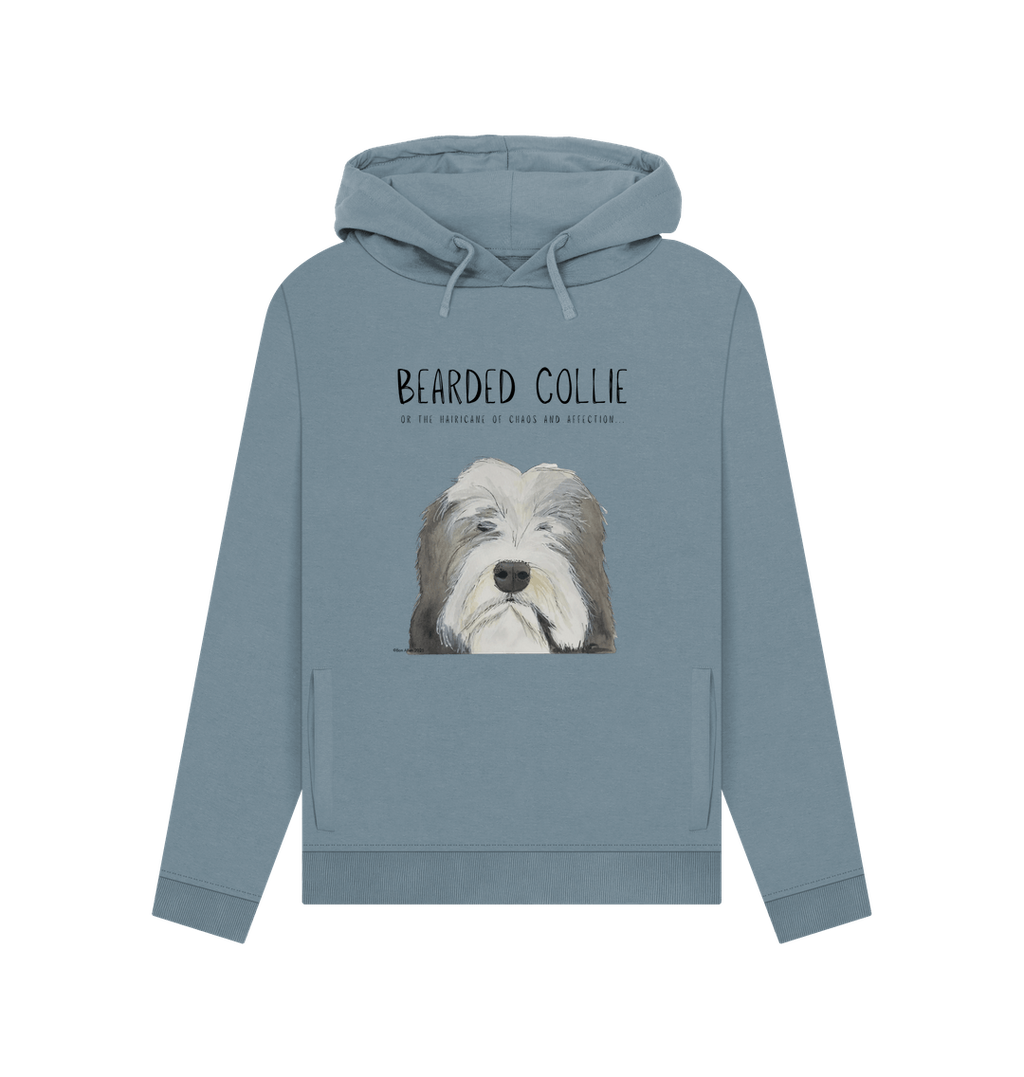 Snug in the Hairicane Bearded Collie Hoodie
