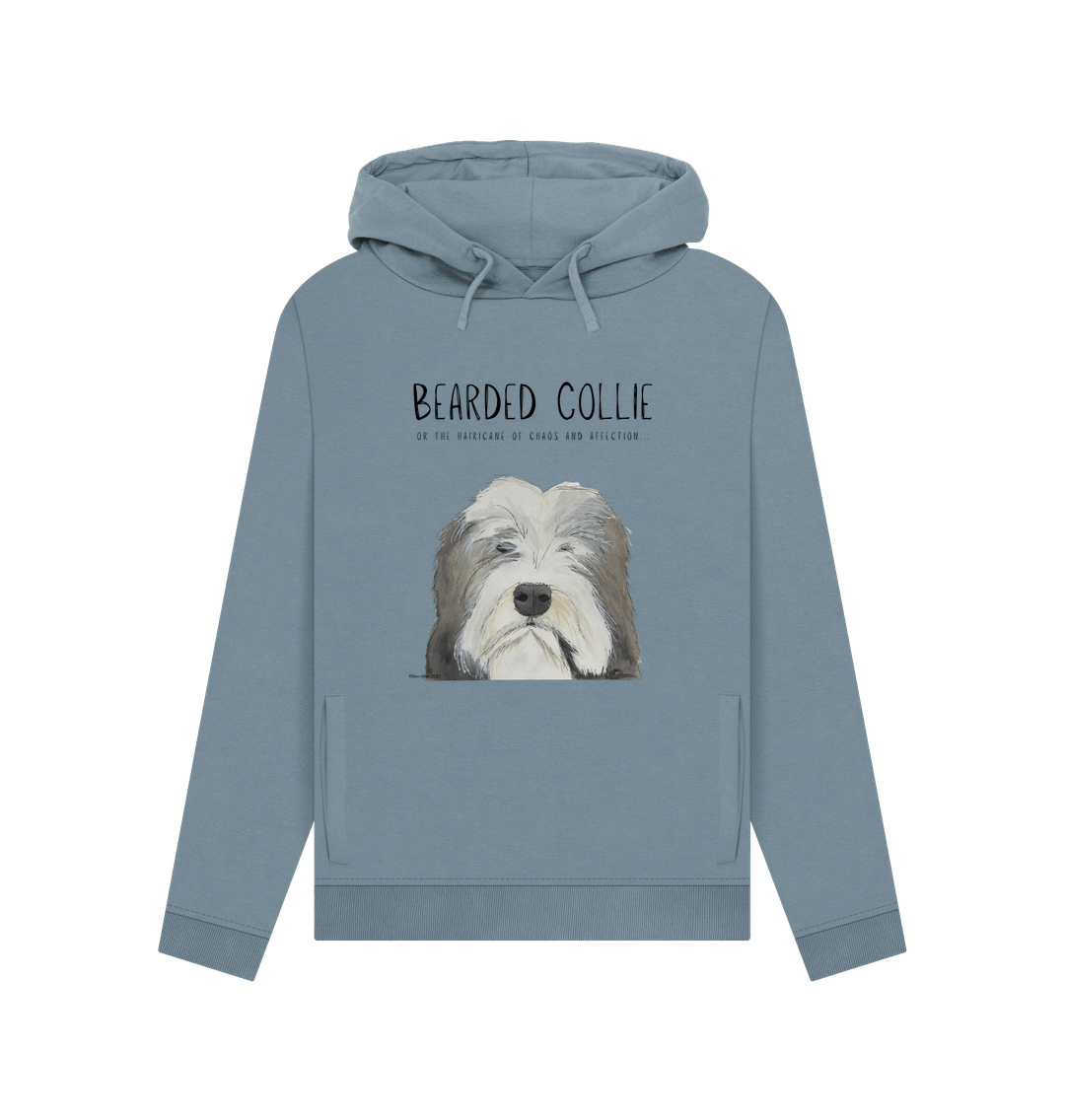 Snug in the Hairicane Bearded Collie Hoodie