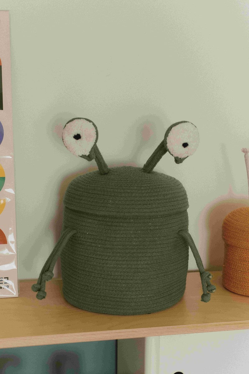 Ready to Invade Space with Alien Zog Basket - Unique & Sustainable Handcrafted Adventure by Lorena Canals at www.brixbailey.com