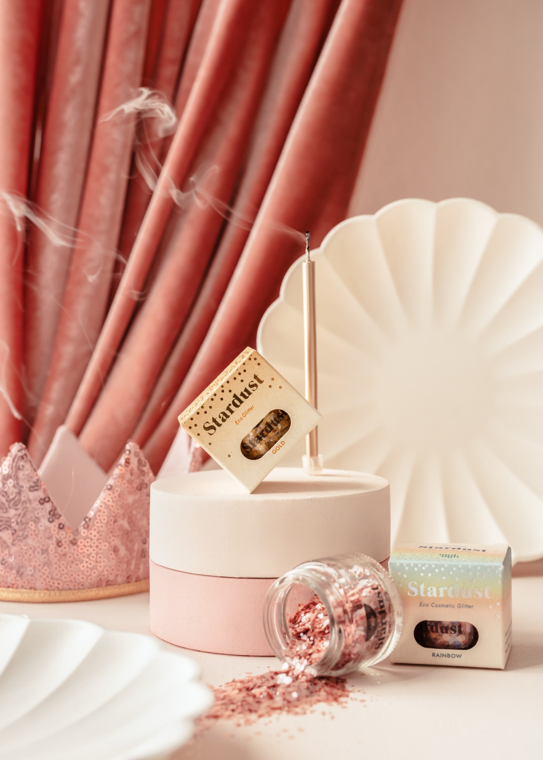 bold gold star dust glitter sparkling in sunlight, perfect for festival makeup and body art