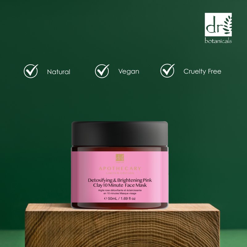Pink Clay 10 Minute Detoxifying and Brightening Face Mask 50ml