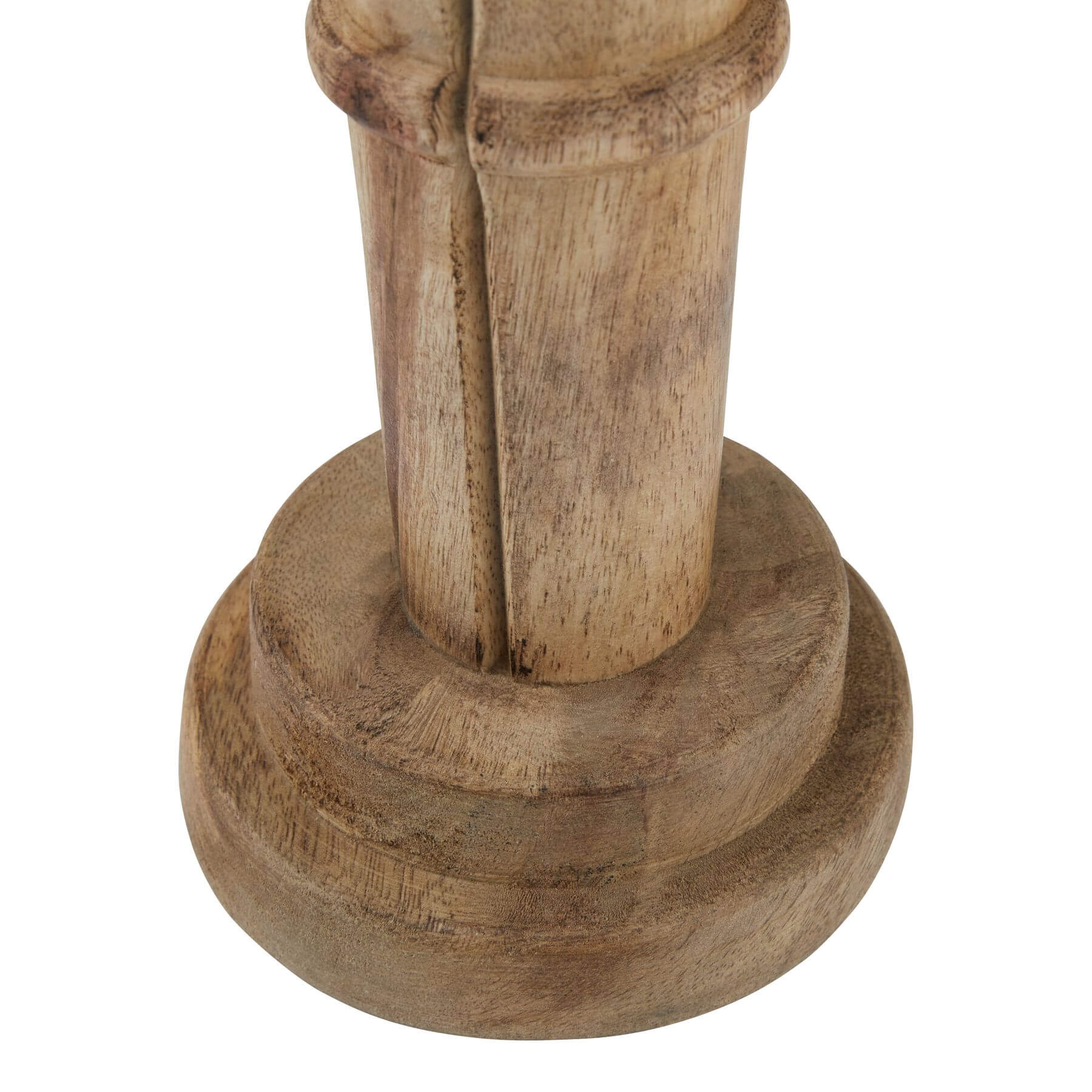 Handcrafted wooden nutcracker, 50cm tall, warm brown finish, rustic holiday decor for mantels or tabletops. by RoomLondon at brixbailey.com