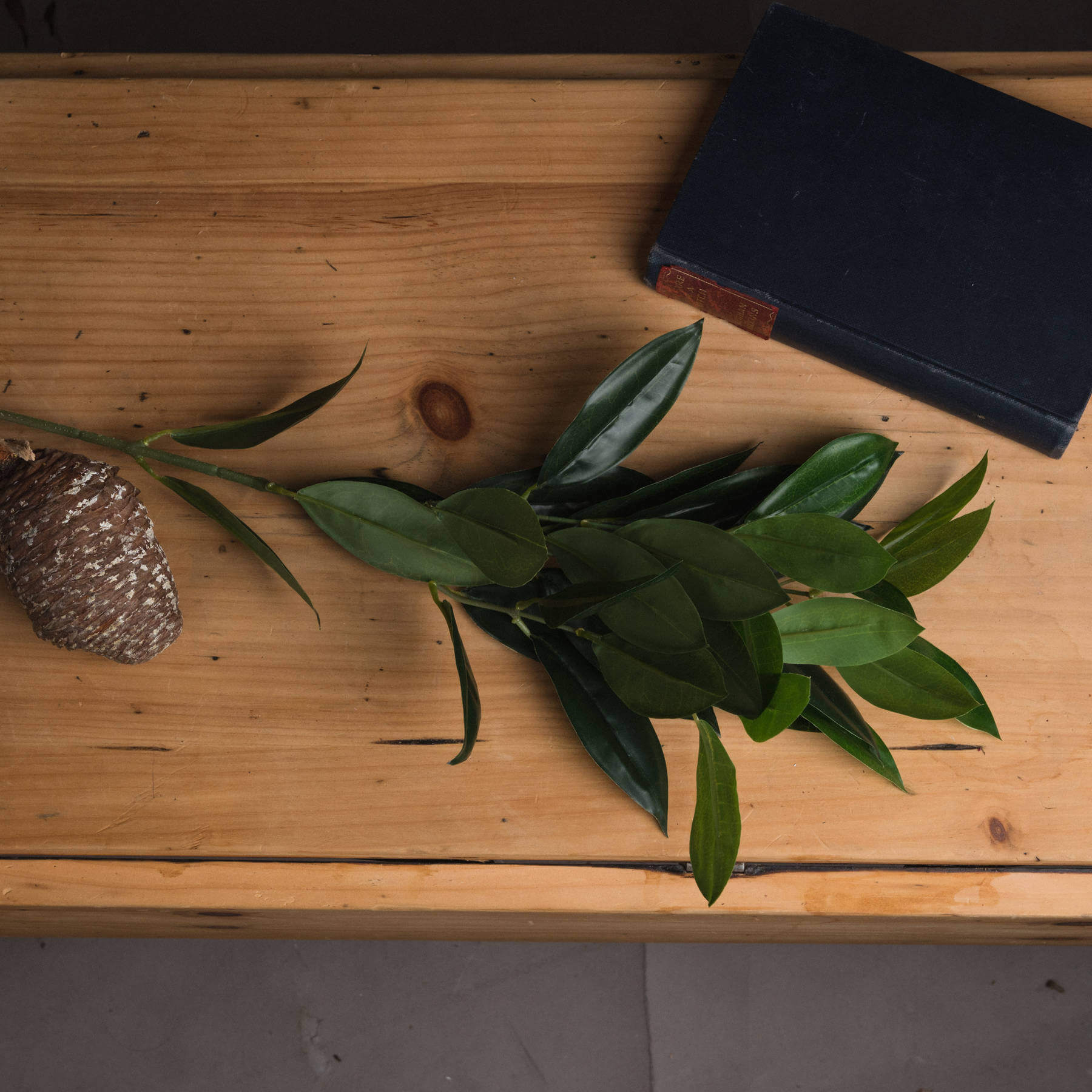 Lifelike faux bay leaf spray with emerald green leaves for Mediterranean decor, 75cm tall, maintenance-free artificial greenery by RoomLondon at brixbailey.com