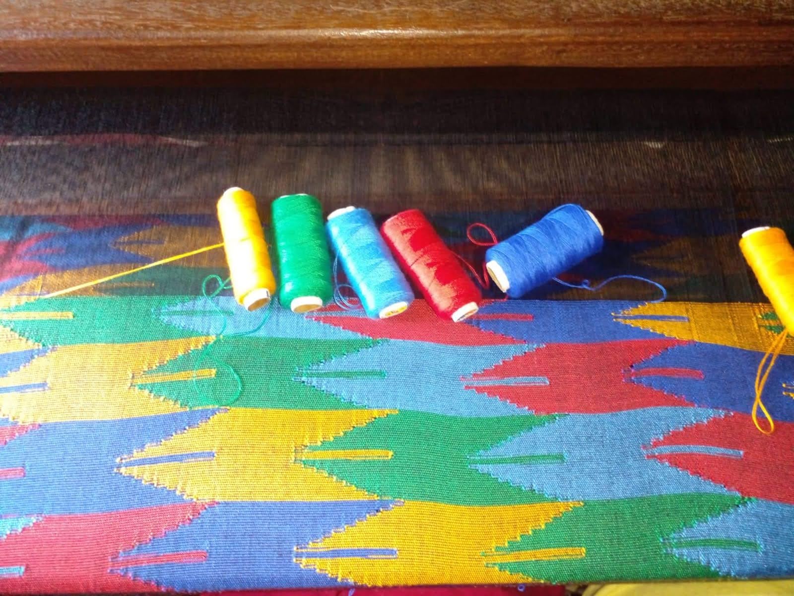 Dhaka Handwoven Pouch in Vibrant Geometric Patterns