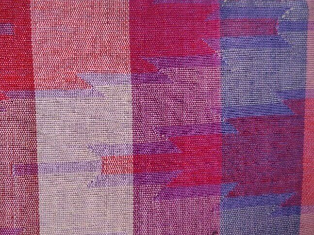 Dhaka Handwoven Pouch in Vibrant Geometric Patterns