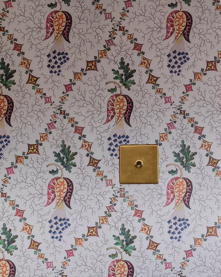 Folk Wallpaper in Harlequin