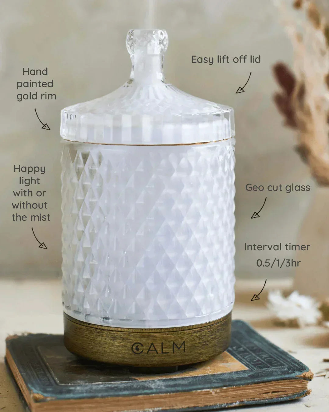 Aroma Diffuser with Rest Calm Essential Oil Blend