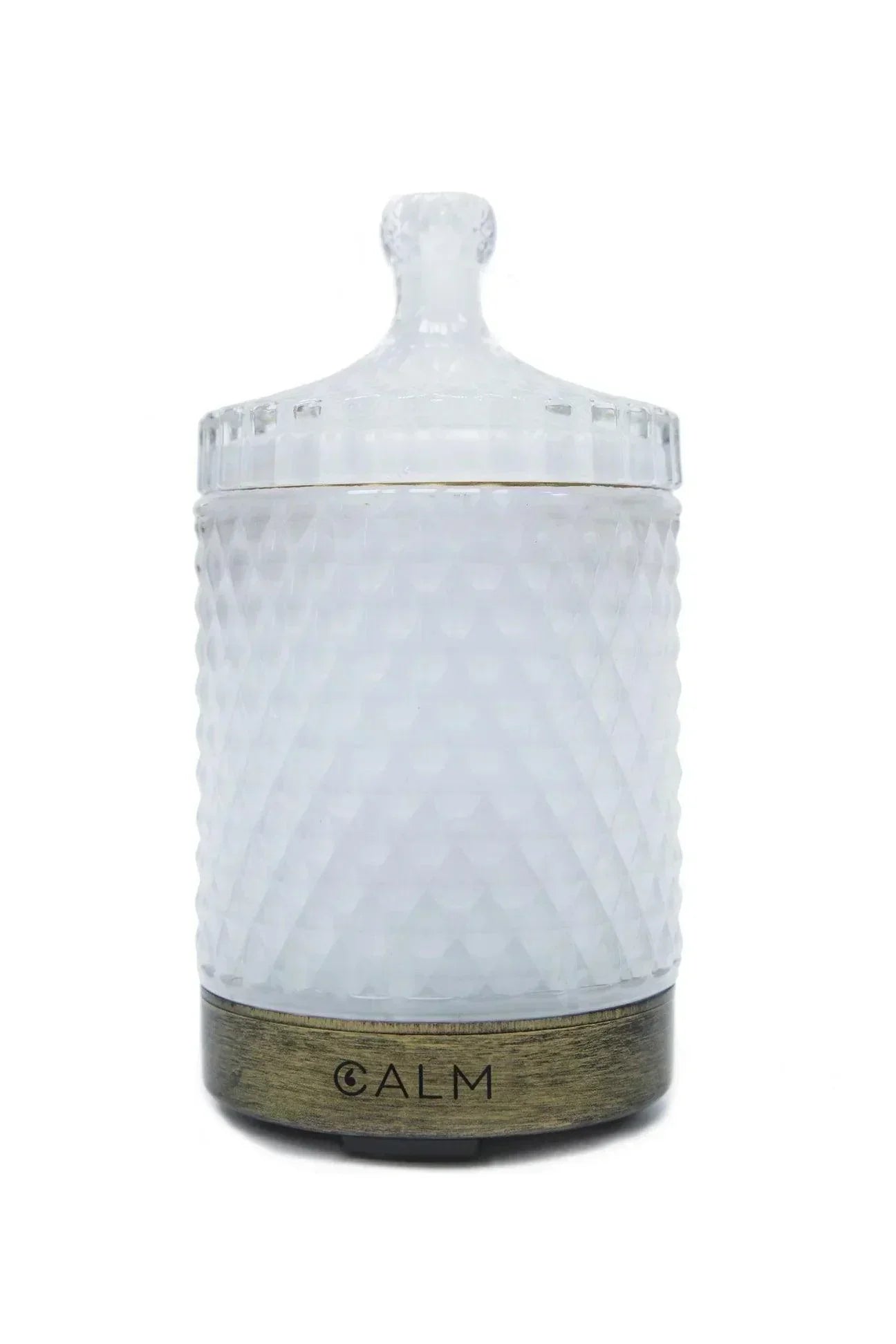 Geo Cut Glass Aroma Diffuser with Rest Calm Oil Set