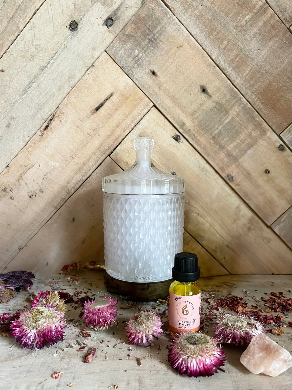 Aroma Diffuser with Breathe Calm Essential Oil Blend