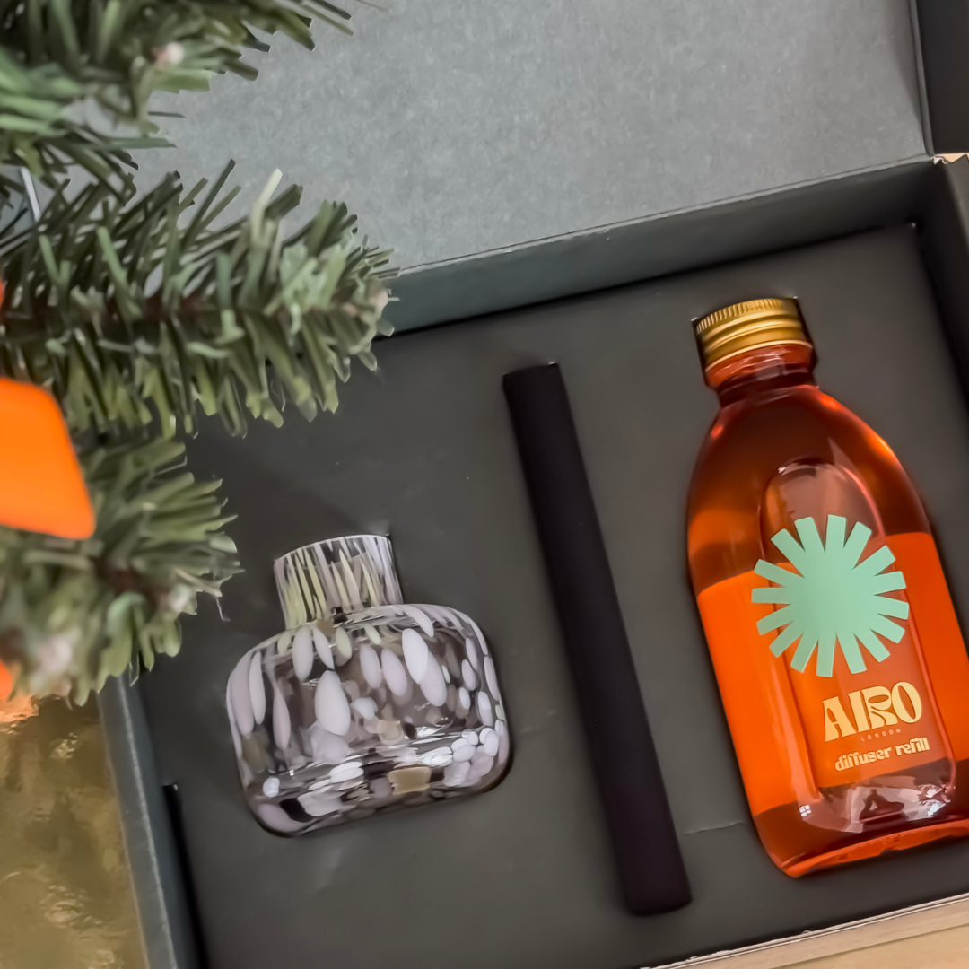 Handblown Glass Diffuser Set with Natural Essential Oils