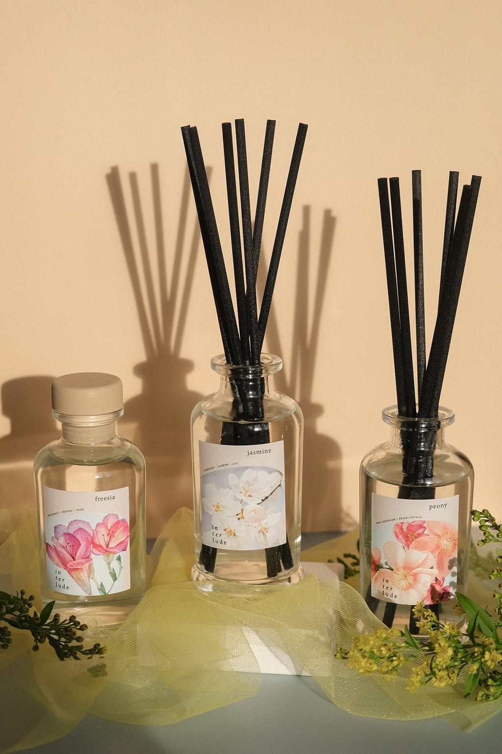 Floral Reed Diffuser with Natural Reeds
