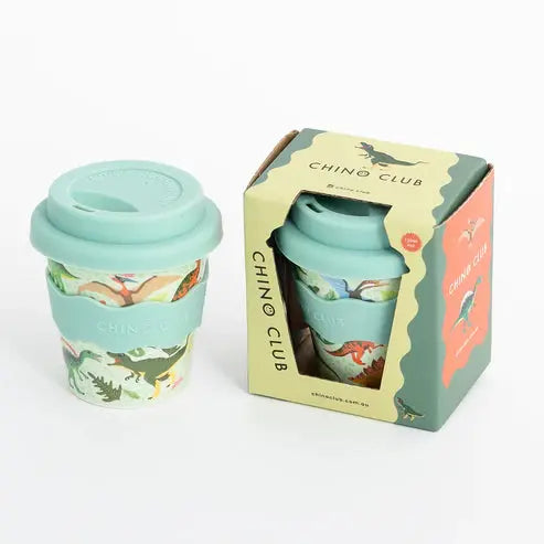 Dinosaur Babychino Cup 4oz with Silicone Lid