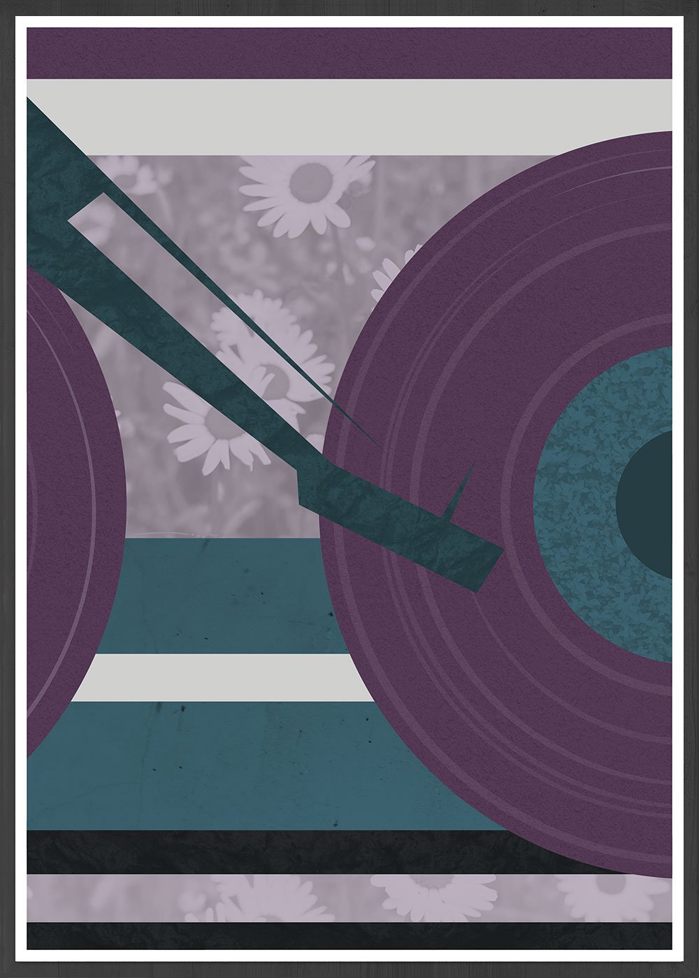 Disc Jockey Music Abstract Print