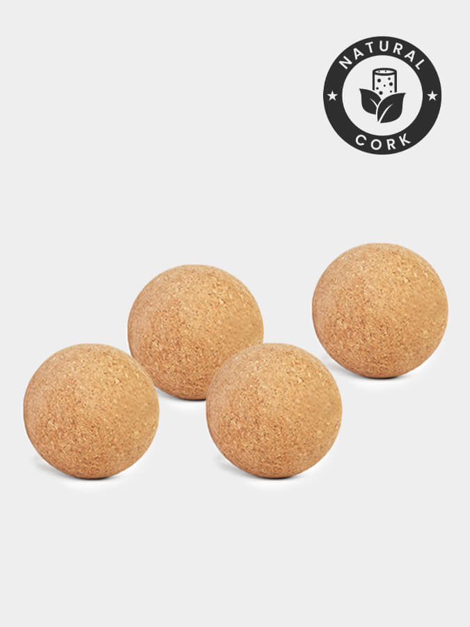 Cork Massage Ball Four Pack