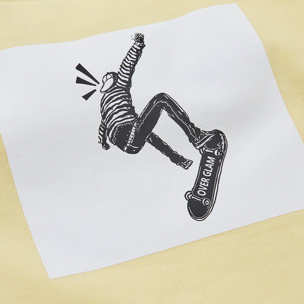 Skateboard Print Sweatshirt in Black and White