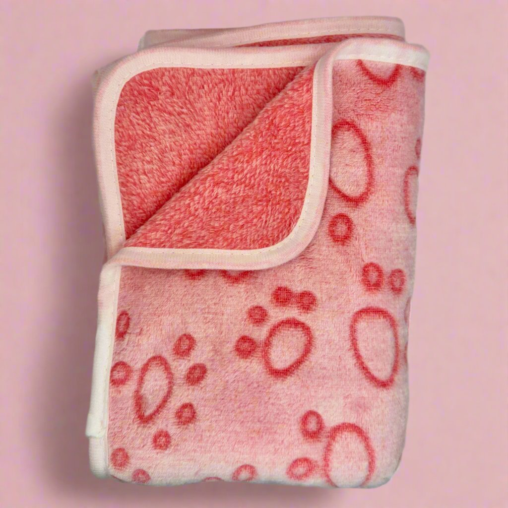 Pink Paws Dog Blanket