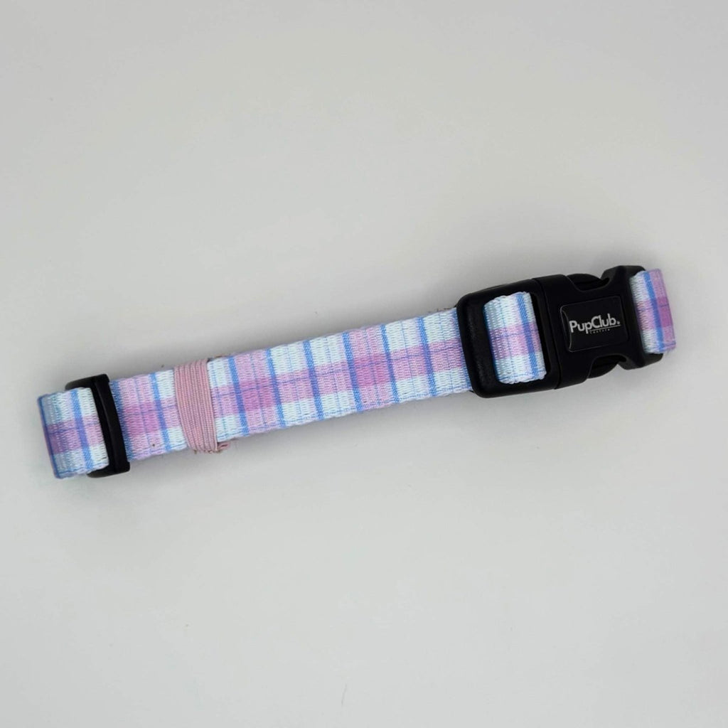 Pink Tartan Dog Collar